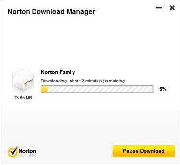 Norton Family - เริ่ม download